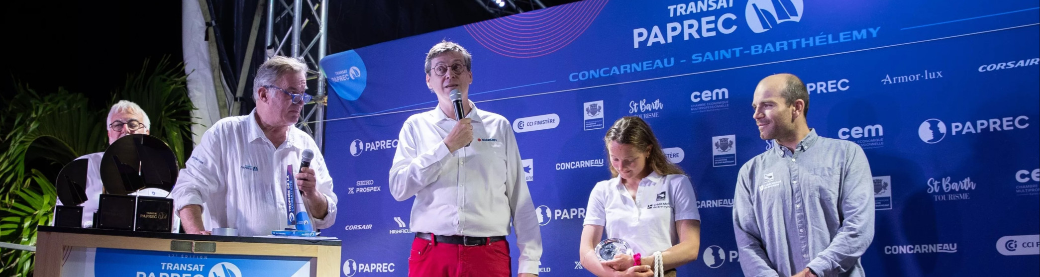 TRANSAT PAPREC 2025 : LE TROPHEE DE LA COMBATIVITE SUZUKI ATTRIBUE A LOLA BILLY ET CORENTIN HOREAU